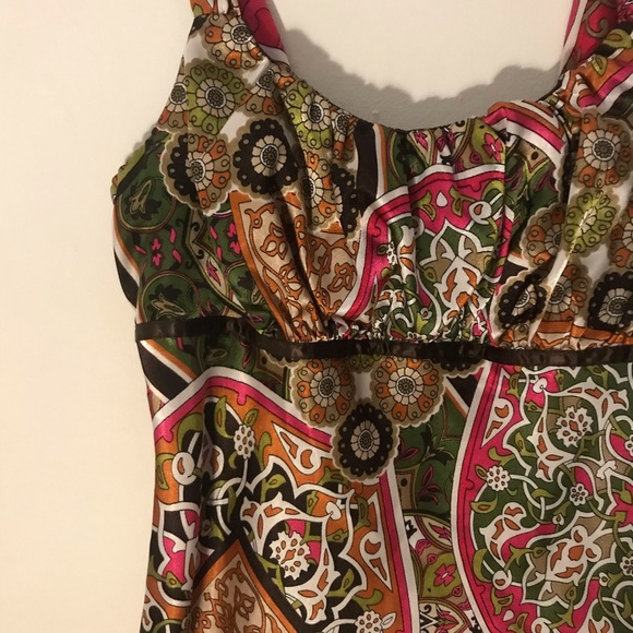 Pretty silk boho indie top - Picture 2 of 3